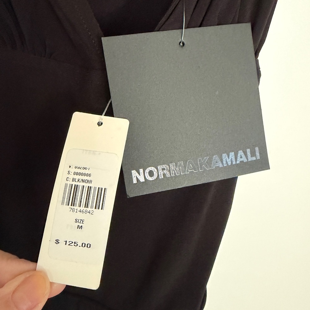 Anthropologie Medium Norma Kamali Black Maxi Dress